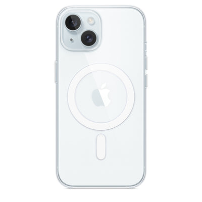 IPhone 15 White Transparent Mobile Case Mag-safe build with Magnet