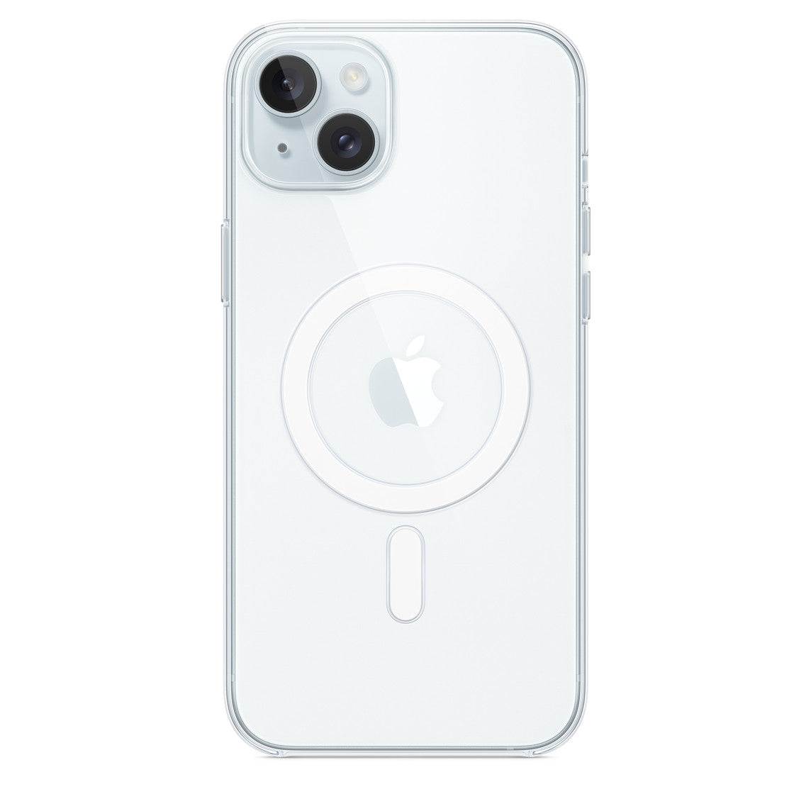 iPhone 15 Plus White Transparent Clear Case with Mag-Safe