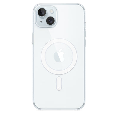 iPhone 15 Plus White Transparent Clear Case with Mag-Safe