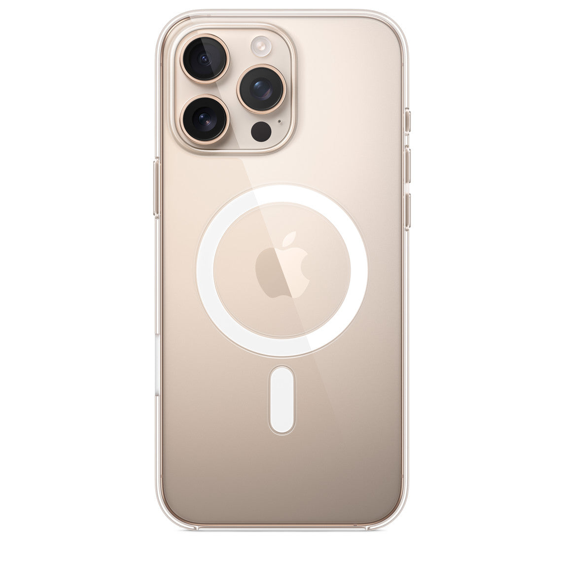 IPhone 16 PRO MAX White Transparent Back Cover