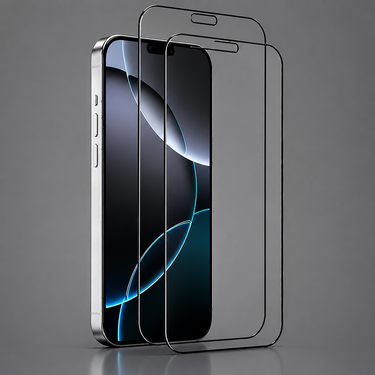 4-in-1 Ultimate Protection Combo – Tempered Glass, Membrane Protector, Camera Lens Guard & Anti-Yellow Clear Case