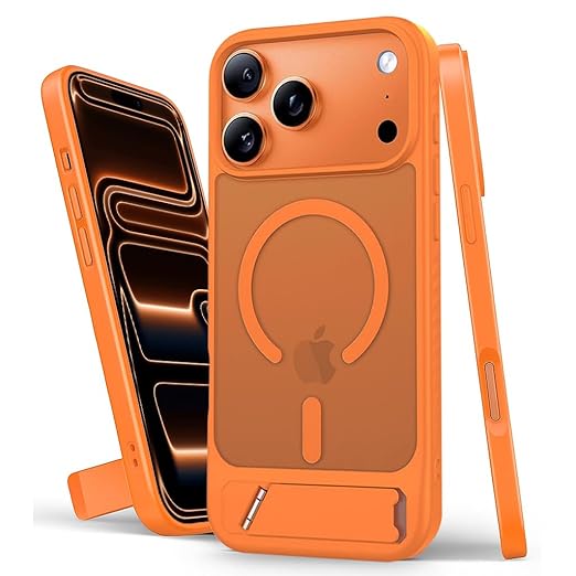 Matte Kickstand Case for iPhone 17 Pro – Shockproof Slim Cover with Stand