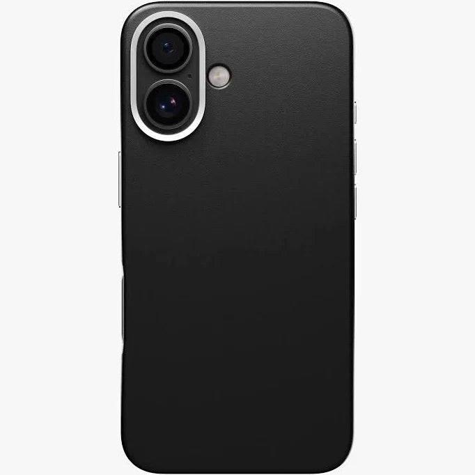 Premium Leather Case for iPhone 16 – Stylish Slim Back Cover (Brown, Blue, Black, Grey)