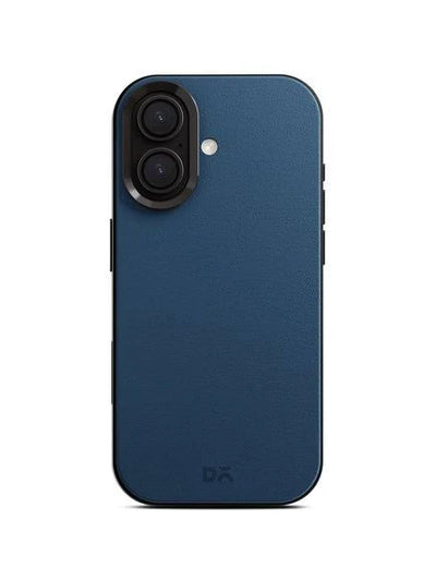 Premium Leather Case for iPhone 16 – Stylish Slim Back Cover (Brown, Blue, Black, Grey)