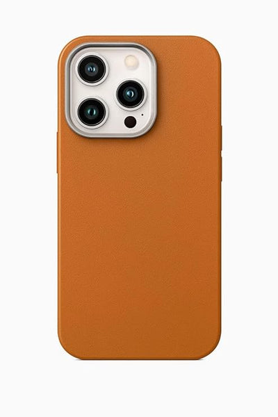 Premium Leather Case for iPhone 16 Pro – Shockproof Slim Cover (Brown, Blue, Black, Grey)