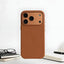 Premium Leather Case for iPhone 17 Pro – Luxury Slim Shockproof Cover (Black, Orange, Brown, Blue, Grey)