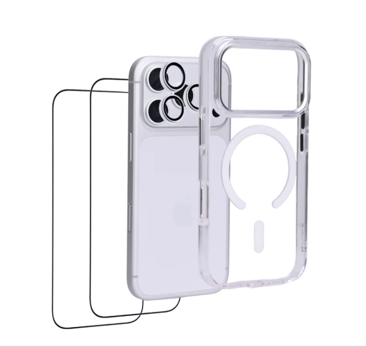 Mega KrishtoGadgets Combo – Premium Transparent Protection Kit (HD / Privacy Guard)