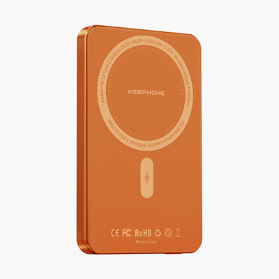 KEEPHONE LUCCI 5000mAh Magnetic Wireless Power Bank with 15W MagSnap Fast Charging – Ultra Slim Aluminum Design