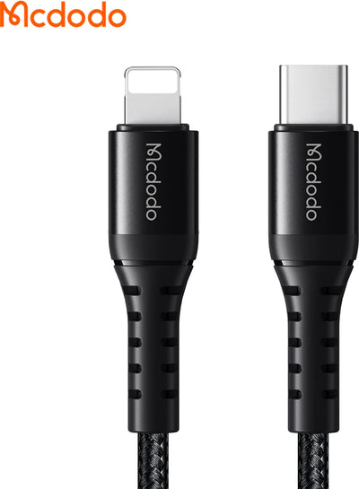 Mcdodo CA-285 USB-C to Lightning Cable 36W PD Fast Charging, 3A Nylon Braided (1.2m / 4ft)