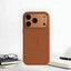 Premium Leather Case for iPhone 17 Pro Max – Luxury Protective Slim Cover (Black, Orange, Brown, Blue, Grey)